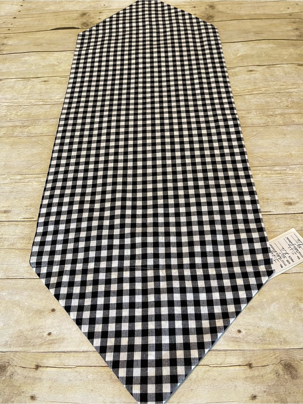 NEW Table Runner Sunflowers & Black Checkered Farmhouse  Decor Cotton Two Sides - Picture 9 of 10